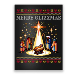 Merry Glizzmas Tacky Funny Merry Christmas Hot Dogs Xmas Long Sleeve Poster