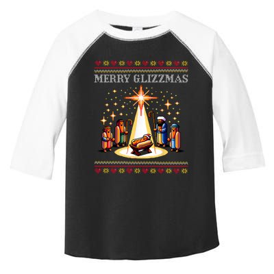 Merry Glizzmas Tacky Funny Merry Christmas Hot Dogs Xmas Long Sleeve Toddler Fine Jersey T-Shirt