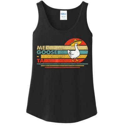 Me Goose Ta Mexican Funny Spanish Goose Pun Ladies Essential Tank