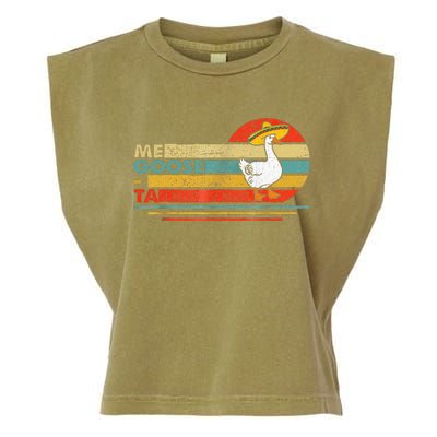 Me Goose Ta Mexican Funny Spanish Goose Pun Garment-Dyed Women's Muscle Tee