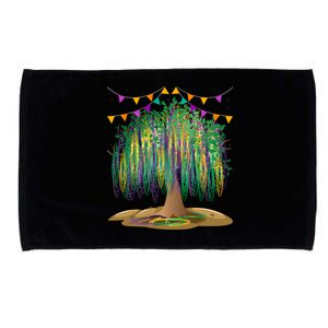 Mardi Gras Tree Beads New Orleans Funny Carnival Party Gift Microfiber Hand Towel