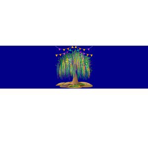 Mardi Gras Tree Beads New Orleans Funny Carnival Party Gift Bumper Sticker