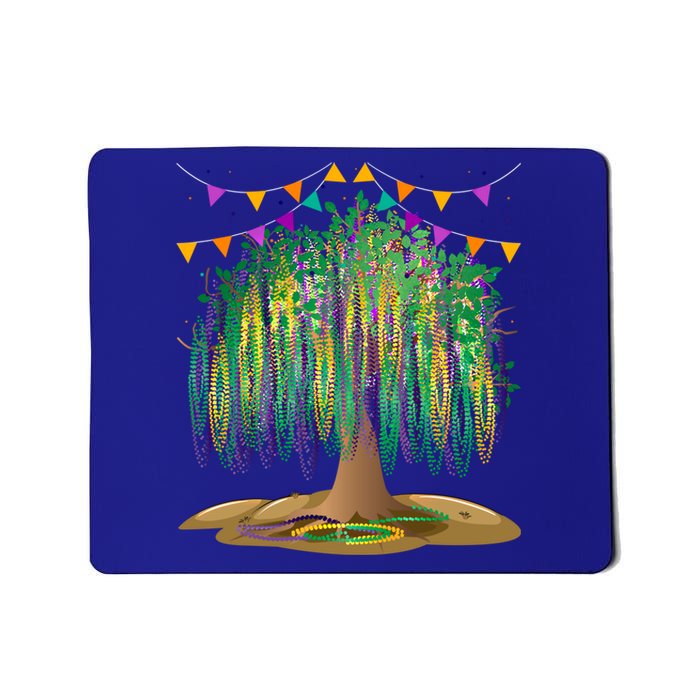 Mardi Gras Tree Beads New Orleans Funny Carnival Party Gift Mousepad