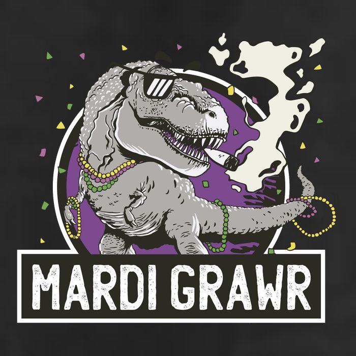 Mardi Grawr T Rex Hat