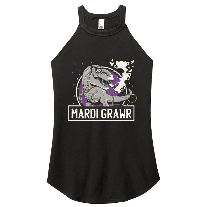 Mardi Grawr T Rex Women's Perfect Tri Rocker Tank