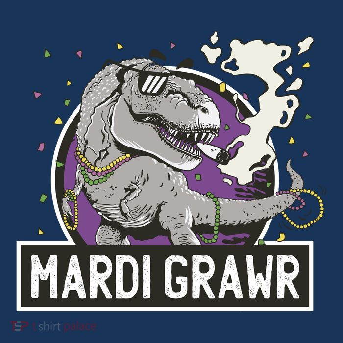 Mardi Grawr T Rex Cool Comfort Performance Bucket Hat