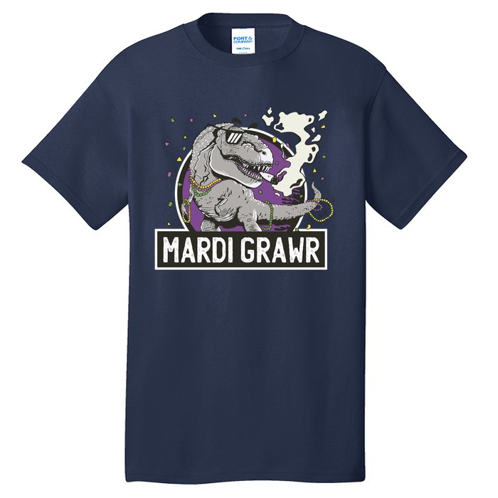 Mardi Grawr T Rex Tall T-Shirt