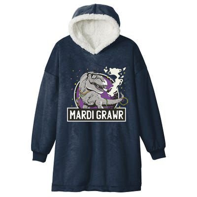 Mardi Grawr T Rex Hooded Wearable Blanket