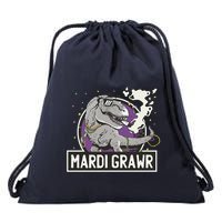 Mardi Grawr T Rex Drawstring Bag