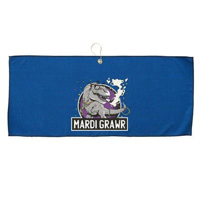 Mardi Grawr T Rex Large Microfiber Waffle Golf Towel