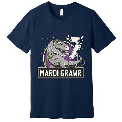 Mardi Grawr T Rex Premium T-Shirt