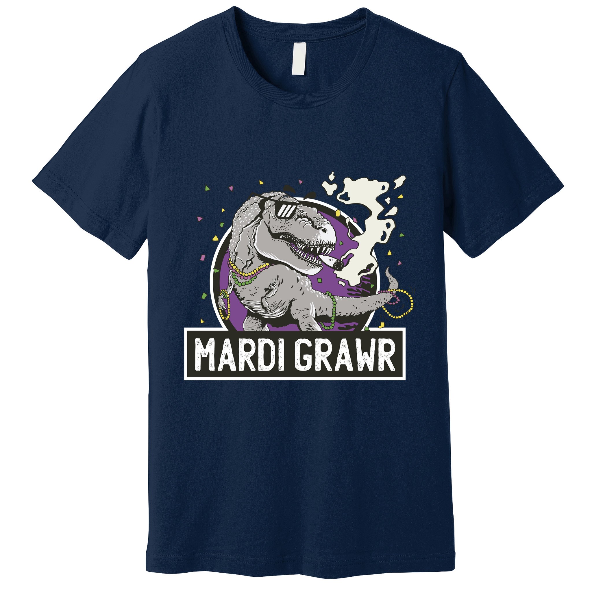 Mardi Grawr T Rex Premium T-Shirt