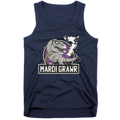 Mardi Grawr T Rex Tank Top