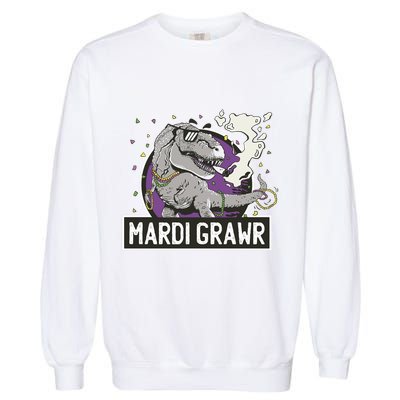 Mardi Grawr T Rex Garment-Dyed Sweatshirt