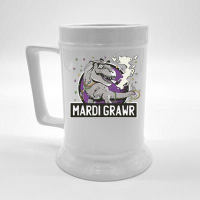 Mardi Grawr T Rex Beer Stein