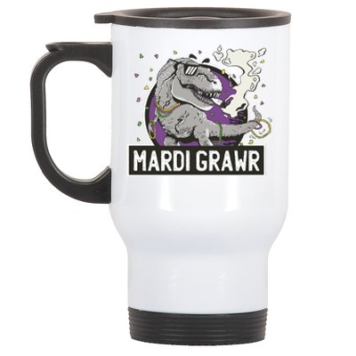 Mardi Grawr T Rex Stainless Steel Travel Mug