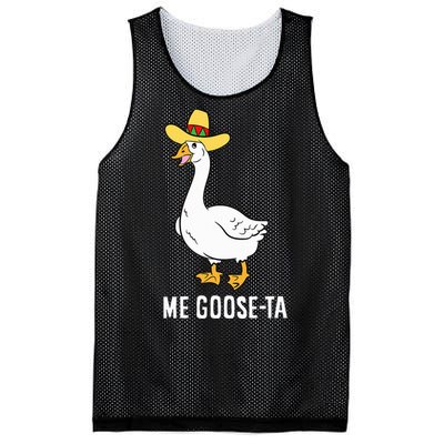 Me Goose Ta Mexican Funny Spanish Goose Pun Mesh Reversible Basketball Jersey Tank