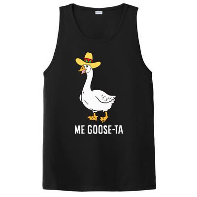 Me Goose Ta Mexican Funny Spanish Goose Pun PosiCharge Competitor Tank