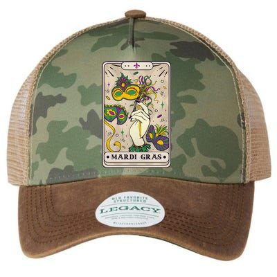 Mardi Gras Tarot Card Lover Legacy Tie Dye Trucker Hat