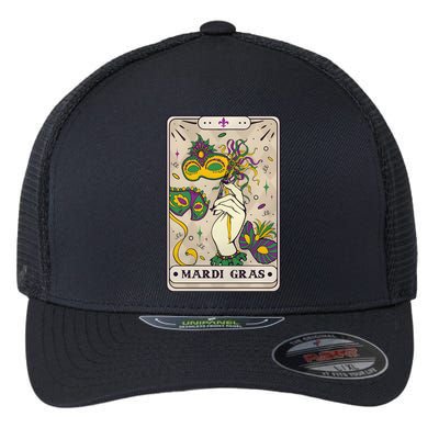 Mardi Gras Tarot Card Lover Flexfit Unipanel Trucker Cap