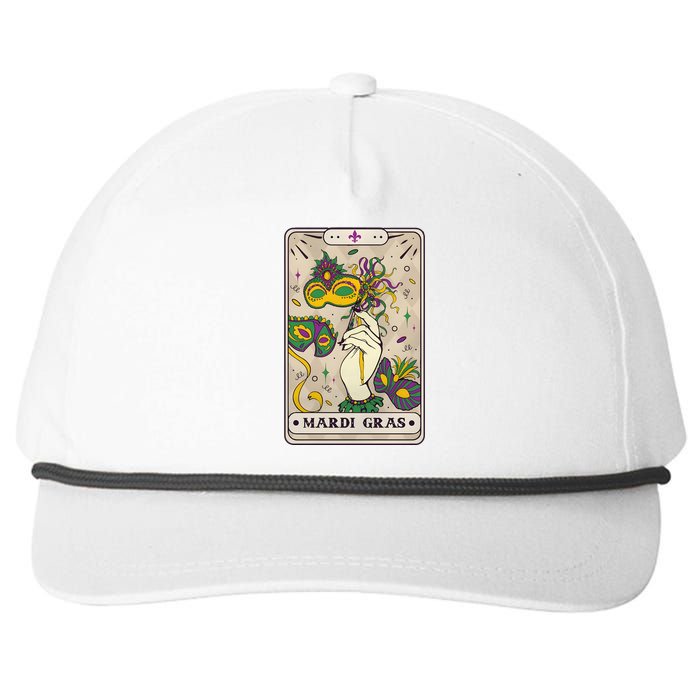 Mardi Gras Tarot Card Lover Snapback Five-Panel Rope Hat