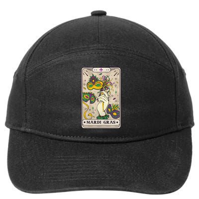 Mardi Gras Tarot Card Lover 7-Panel Snapback Hat