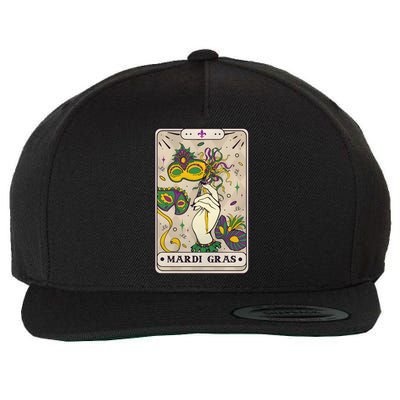 Mardi Gras Tarot Card Lover Wool Snapback Cap