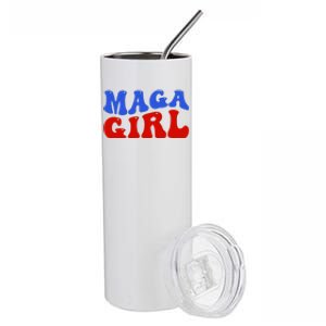 Maga Girl Trump 2024 Stainless Steel Tumbler