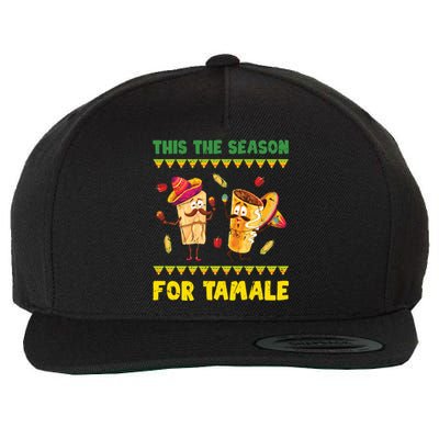 Mexican Gift Tis The Season For Tamale Gift Spicy Food Gift Holiday Gift Wool Snapback Cap