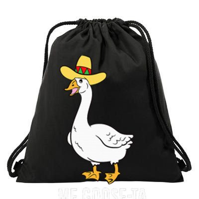 Me Goose Ta Mexican Funny Spanish Goose Pun Drawstring Bag