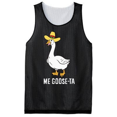 Me Goose Ta Mexican Funny Spanish Goose Pun Mesh Reversible Basketball Jersey Tank