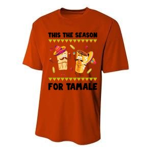 Mexican Gift Tis The Season For Tamale Gift Spicy Food Gift Holiday Meaningful G Performance Sprint T-Shirt