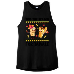 Mexican Gift Tis The Season For Tamale Gift Spicy Food Gift Holiday Meaningful G Ladies PosiCharge Tri-Blend Wicking Tank