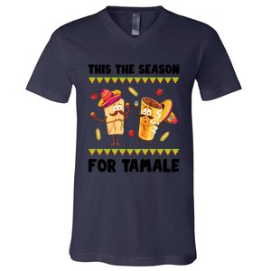 Mexican Gift Tis The Season For Tamale Gift Spicy Food Gift Holiday Meaningful G V-Neck T-Shirt