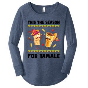 Mexican Gift Tis The Season For Tamale Gift Spicy Food Gift Holiday Meaningful G Women's Perfect Tri Tunic Long Sleeve Shirt