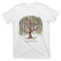 Mardi Gras Tree Beads New Orleans 2025 Festival Bead Tree T-Shirt