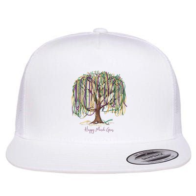 Mardi Gras Tree Beads New Orleans 2025 Festival Bead Tree Flatbill Hat