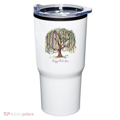 Mardi Gras Tree Beads New Orleans 2025 Festival Bead Tree Tumbler
