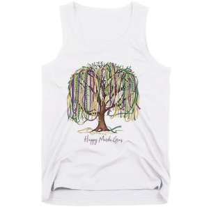 Mardi Gras Tree Beads New Orleans 2025 Festival Bead Tree Tank Top