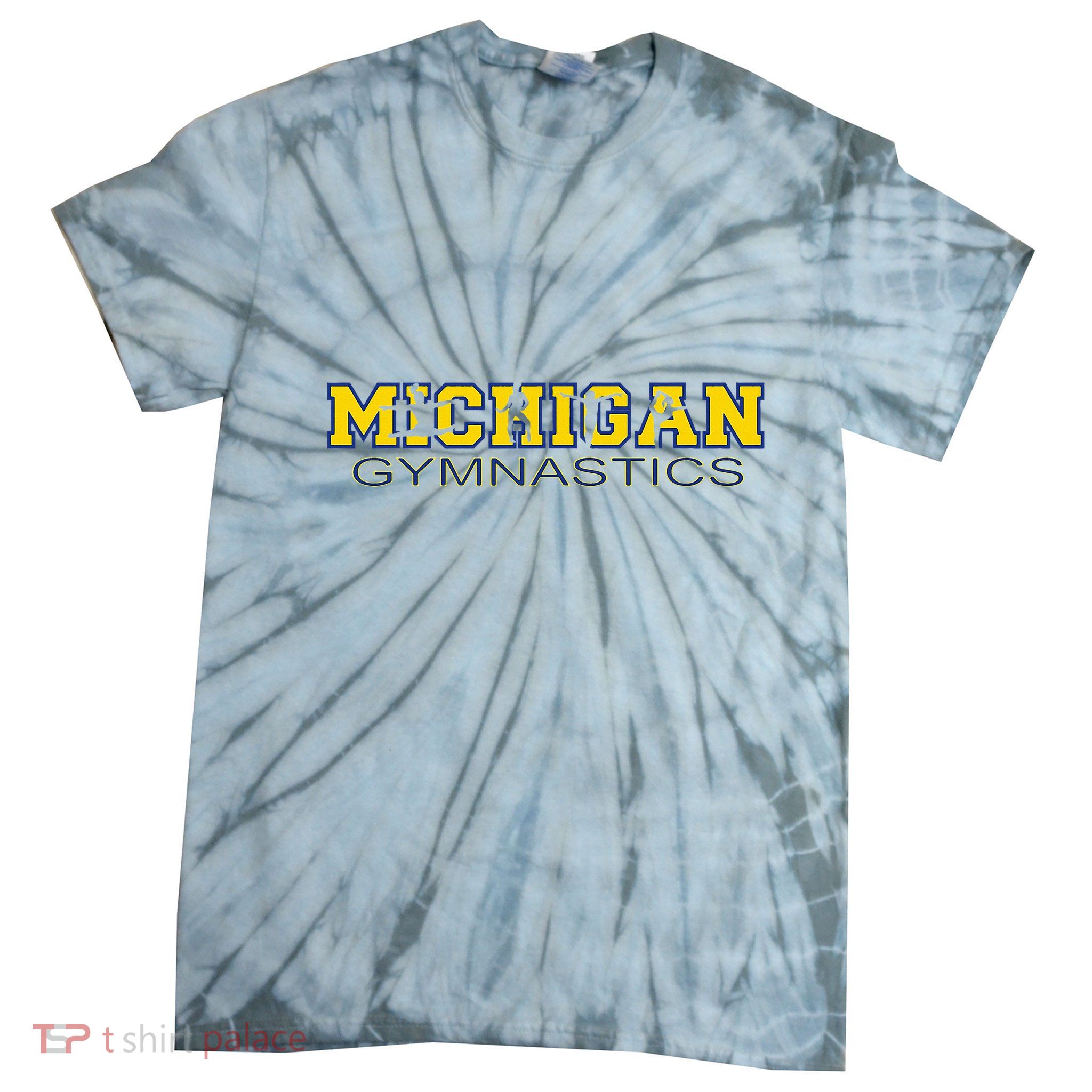 Michigan Gymnastics Tumbling Gear Gymnast Dance Tie-Dye T-Shirt