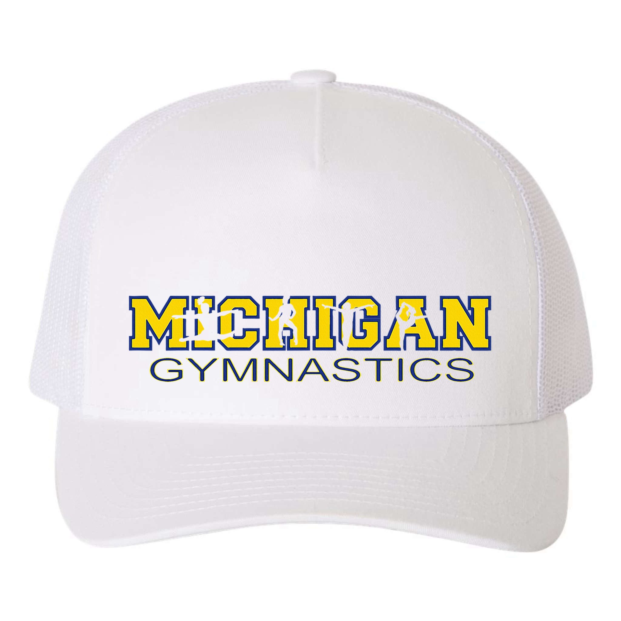 Michigan Gymnastics Tumbling Gear Gymnast Dance Yupoong Adult 5-Panel Trucker Hat