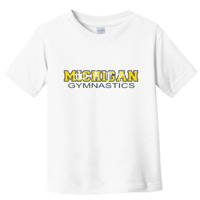 Michigan Gymnastics Tumbling Gear Gymnast Dance Toddler T-Shirt