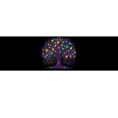 Mardi Gras Tree Beads New Orleans 2024 Festival Bead Tree Bumper Sticker