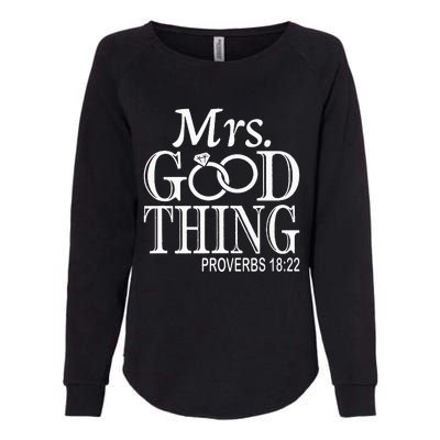 Mrs Good Thing Womens California Wash Sweatshirt