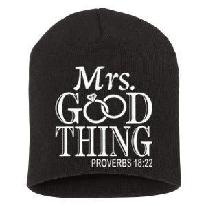 Mrs Good Thing Short Acrylic Beanie