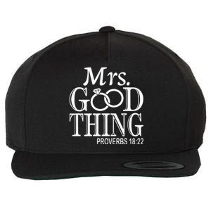 Mrs Good Thing Wool Snapback Cap