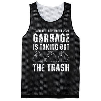 Maga Garbage Trash Day November 5 Garbage Taking Out Trash Mesh Reversible Basketball Jersey Tank