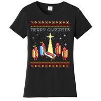 Merry Glizzmas Tacky Funny Merry Christmas Hot Dogs Women's T-Shirt