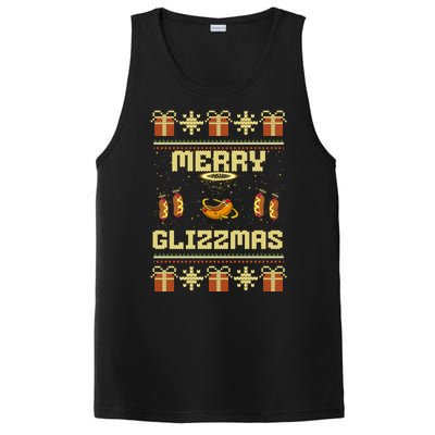 Merry Glizzmas Tacky Funny Merry Christmas Hot Dogs PosiCharge Competitor Tank