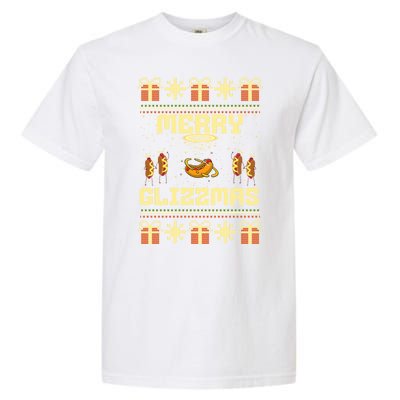 Merry Glizzmas Tacky Funny Merry Christmas Hot Dogs Garment-Dyed Heavyweight T-Shirt